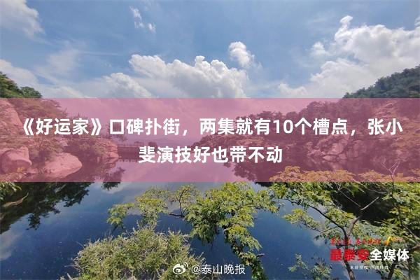 《好运家》口碑扑街，两集就有10个槽点，张小斐演技好也带不动